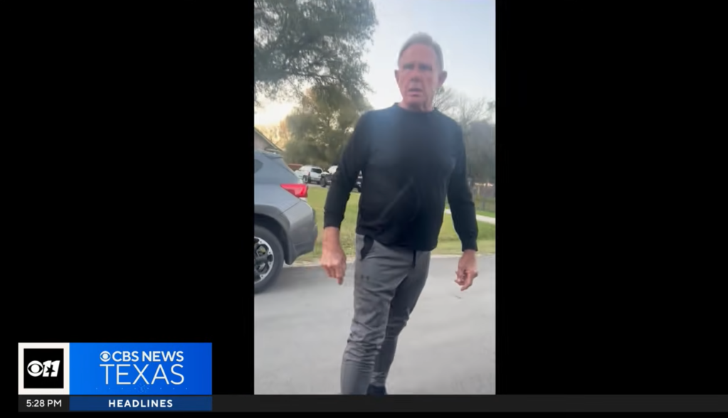 Parker County Judge Pat Deen was captured on video arguing with two Amazon delivery drivers in Hudson Oaks, Texas, in November 2025.